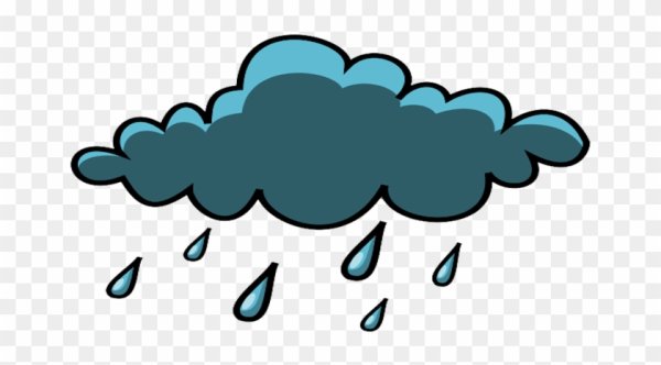 Туча с дождем для детей