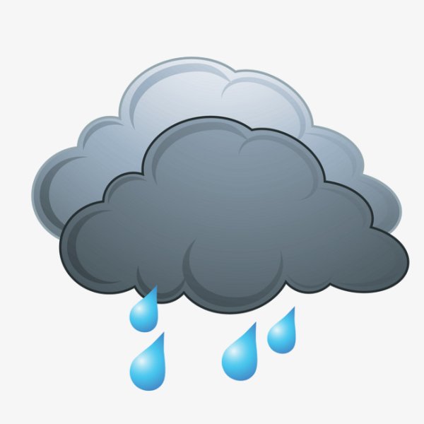 Серые облака дождь