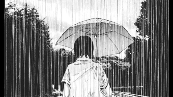 Аниме человек под дождем