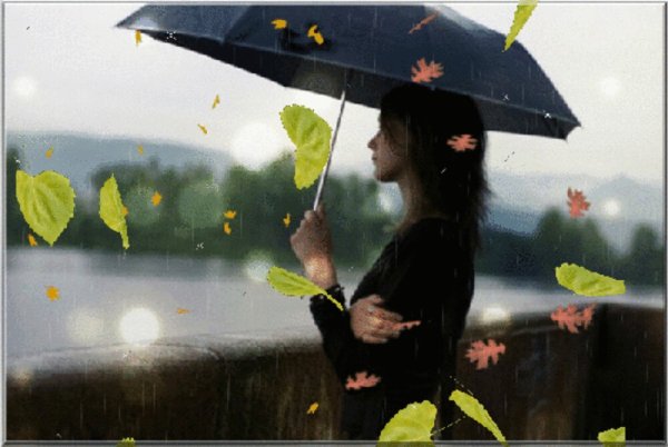 Анимация под дождем