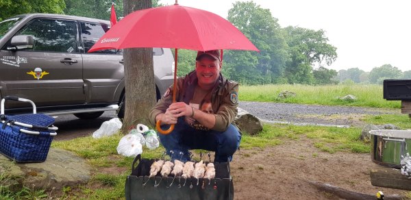 Шашлык в дождливую погоду