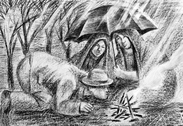 Пикник в дождь