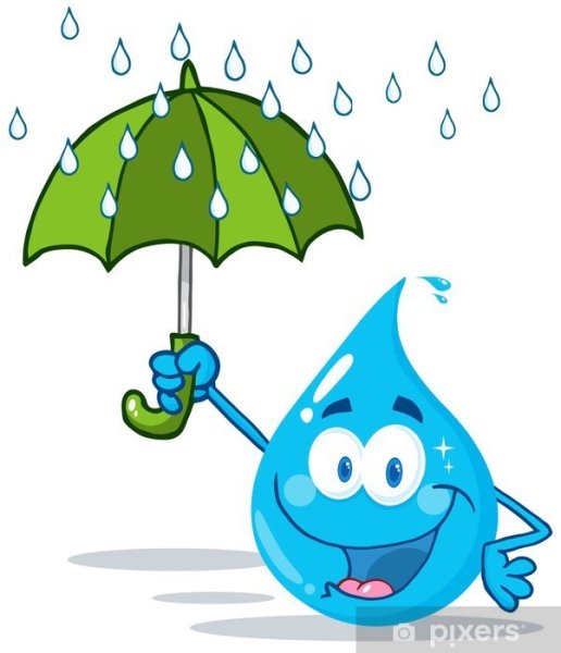 Капелька с зонтиком