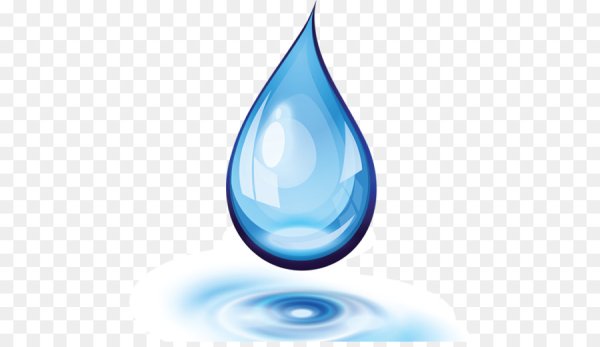 Капля воды на прозрачном фоне