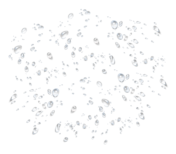 Капли без фона