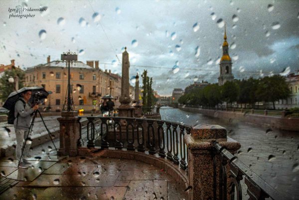 Дождливый Питер летом