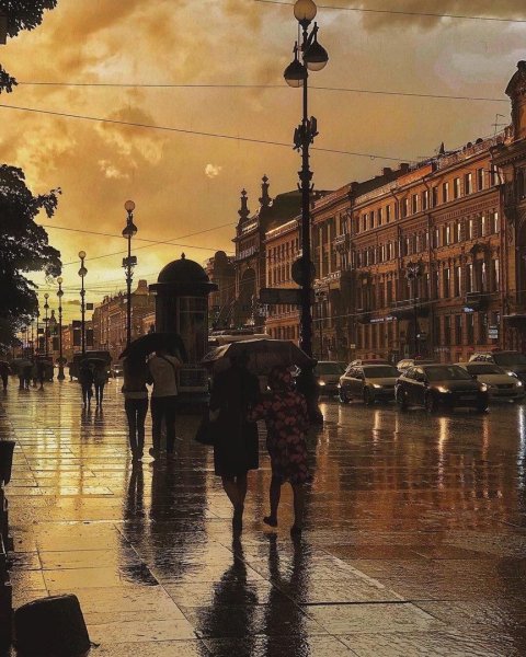 Осенний Питер Невский проспект