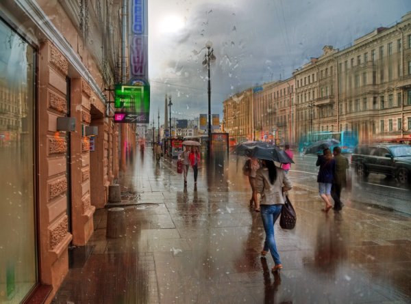 Летний дождь в Санкт-Петербурге