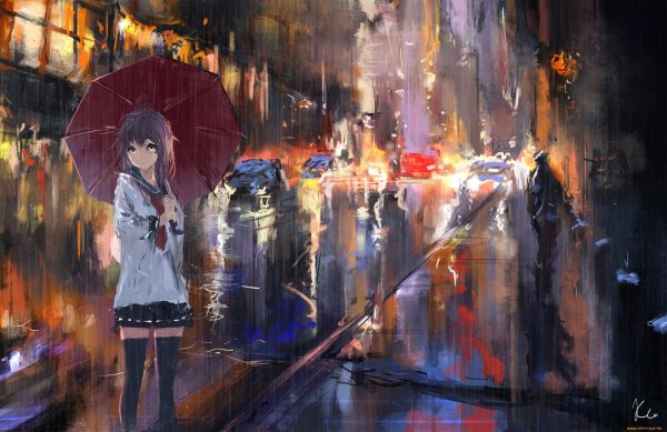 Аниме дождь