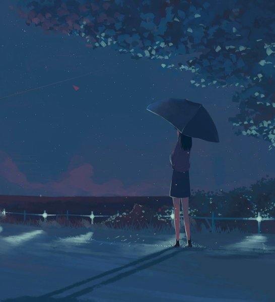 Аниме под дождем