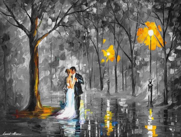 Леонид Афремов картины свадьба