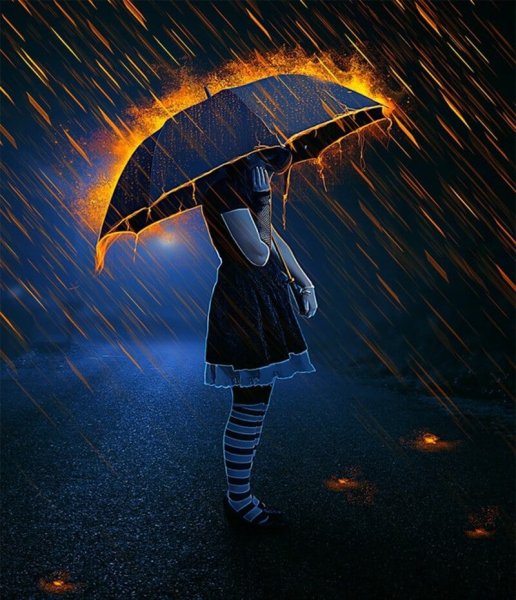 Девочка с зонтиком