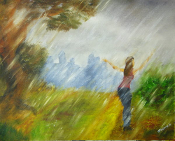 Картина летний дождь