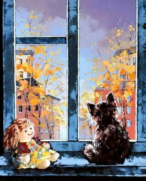 Художник Гунин Александр кошки