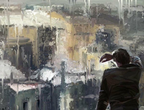 Художник Елена Юшина. Дождь