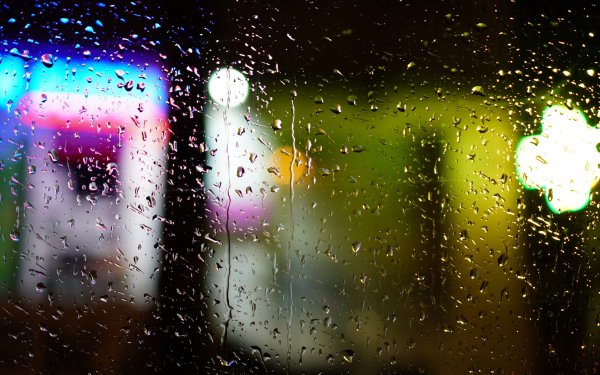 Капли размытые