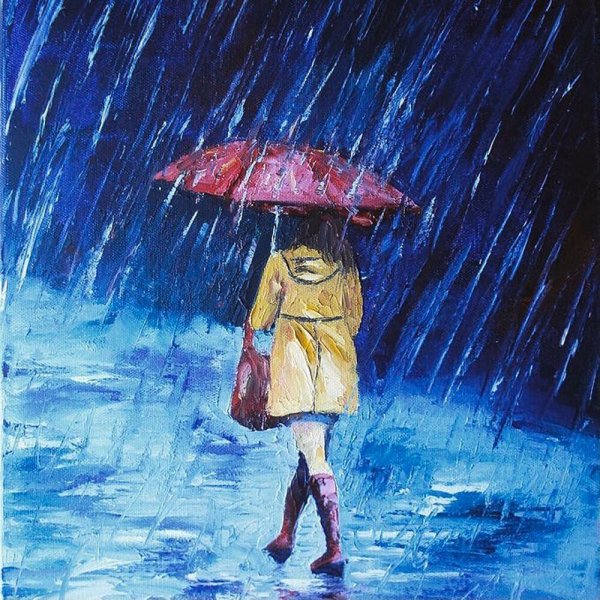 Человек под зонтом