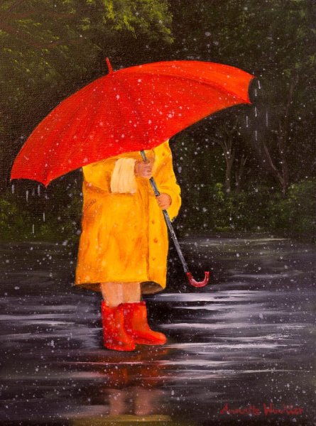 Под зонтиком