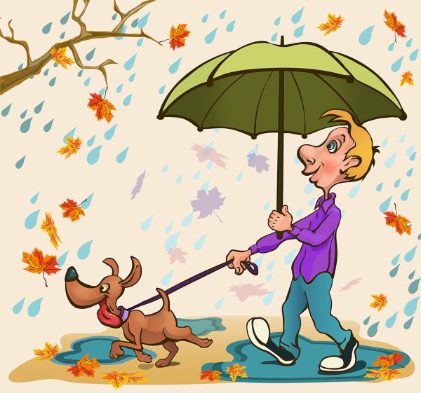 Прогулка иллюстрация