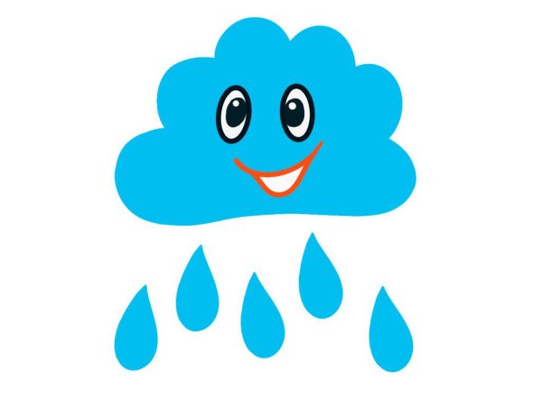 Тучка с капельками