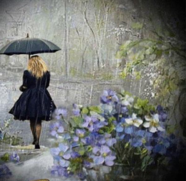 Анимационные открытки с дождем