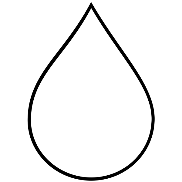 Шаблон капельки для рисования