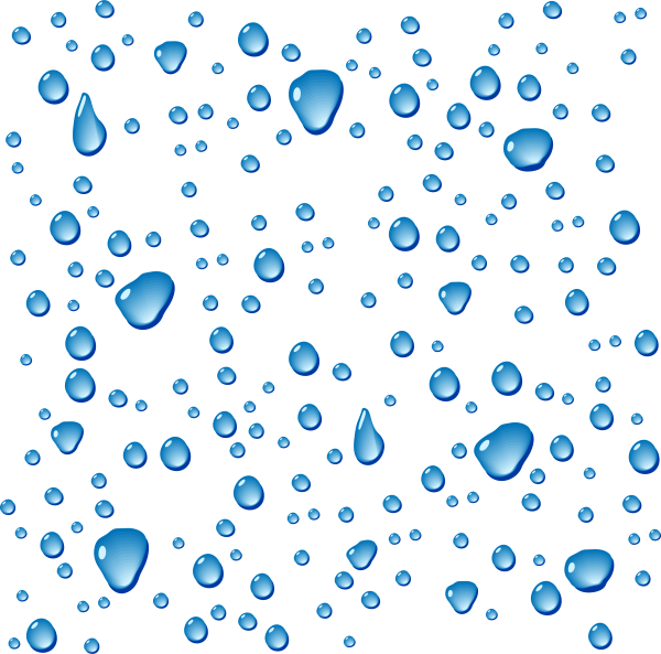 Вода на прозрачном фоне