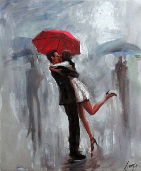 Под дождем Графика