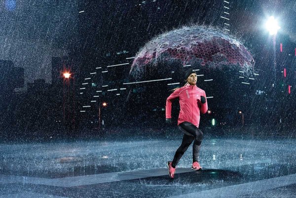Бег под дождем