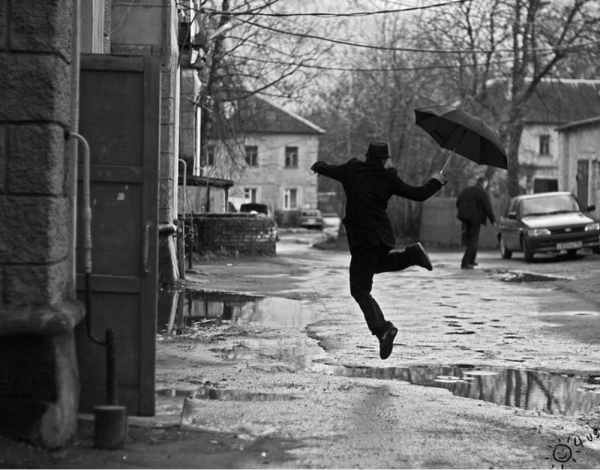 Прыжок через лужу