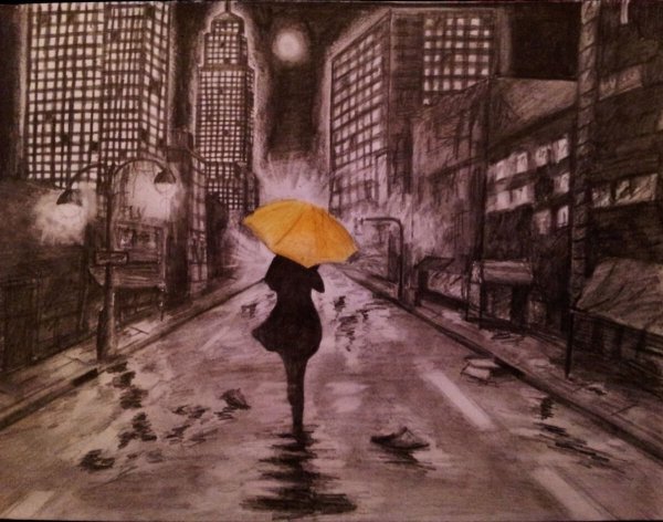 Рисунки карандашом грустные про любовь