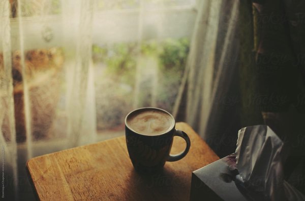 Кофе на подоконнике