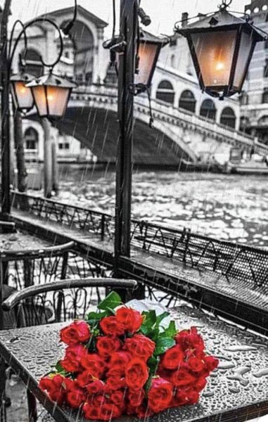 Алмазная мозаика у моста Риальто