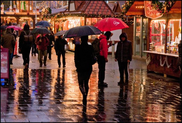 Дождь осенью в Англии