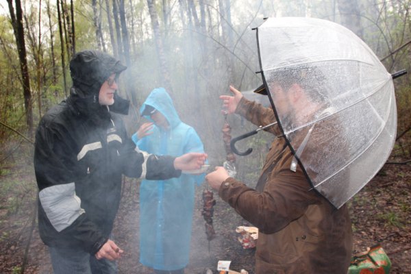 Шашлык в ливень