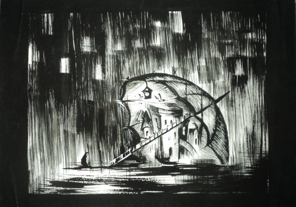 Под дождем Графика