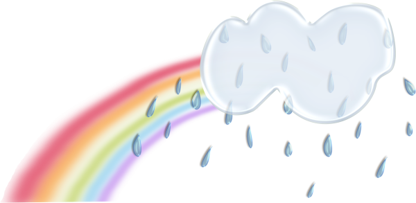 Дождь на прозрачном фоне для фотошопа детский