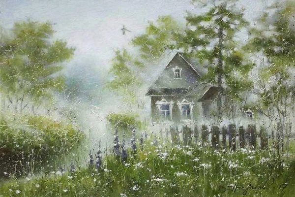 Художник Виктор Гредасов картины деревня