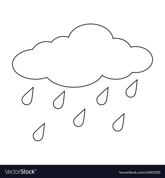 Тучка раскраска