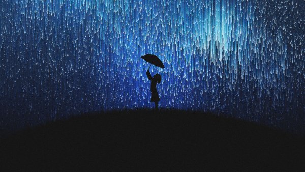 Светящийся дождь музыкант