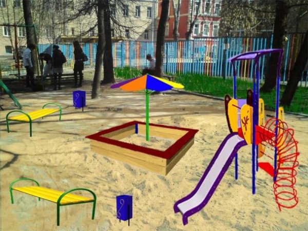Картина детской площадки