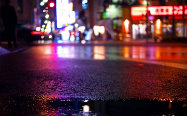 Асфальт ночью