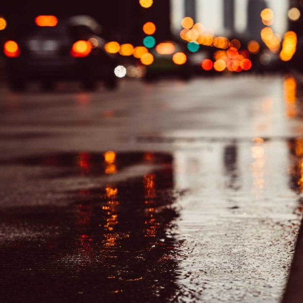 Дорога дождь