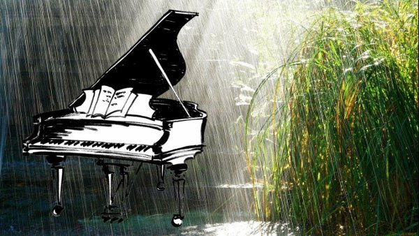 Рояль на природе