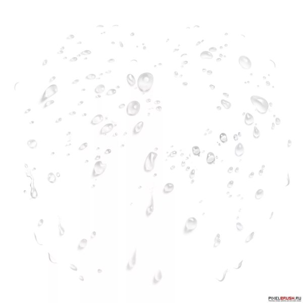 Анимация капли дождя на прозрачном фоне