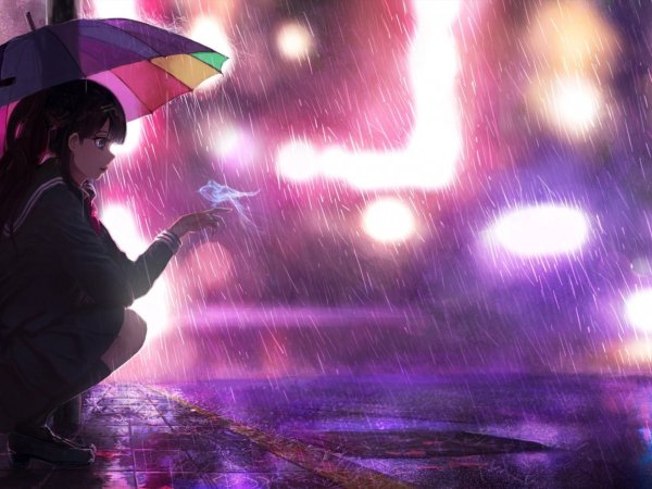 Аниме дождь