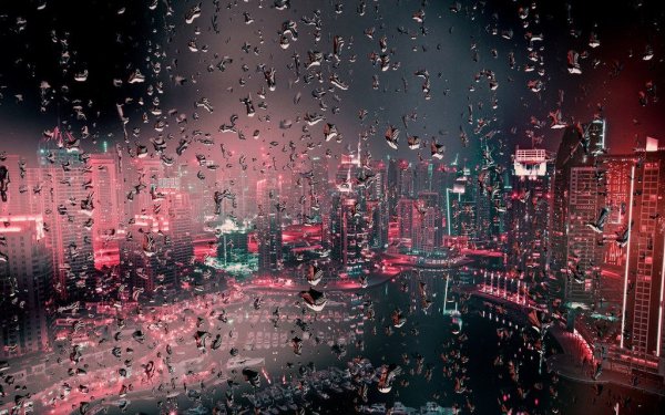 Неоновый дождь