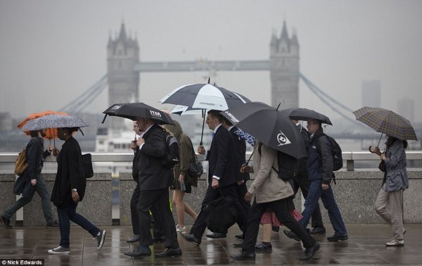 Дождь в Лондоне
