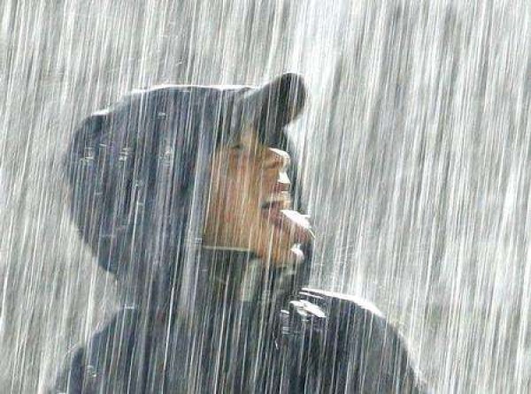 Промокла под дождем