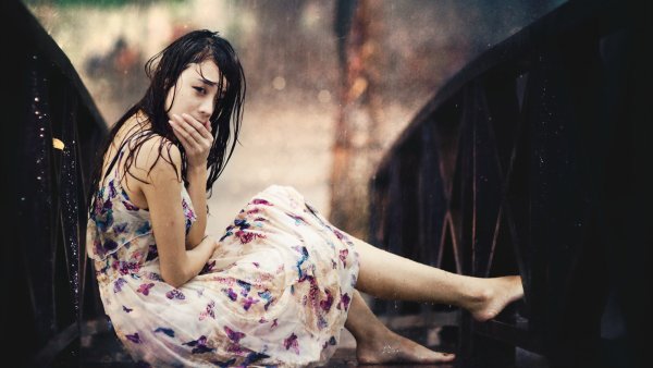 Фотосессия под дождем